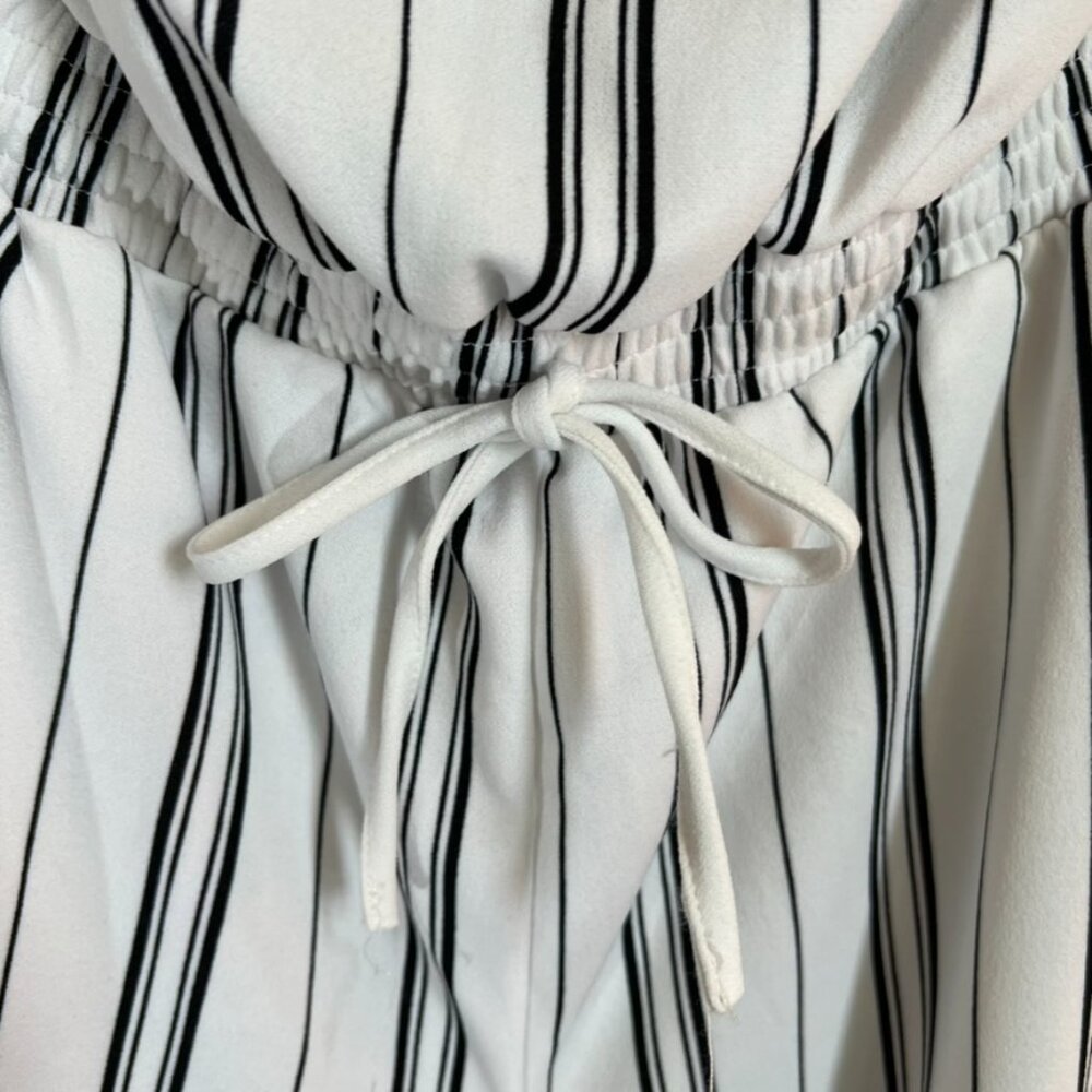 Cisono Jumpsuit Vertical Stripes Drawstring Waist Sleeveless - Picture 5 of 15